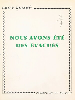 cover image of Nous avons été des évacués